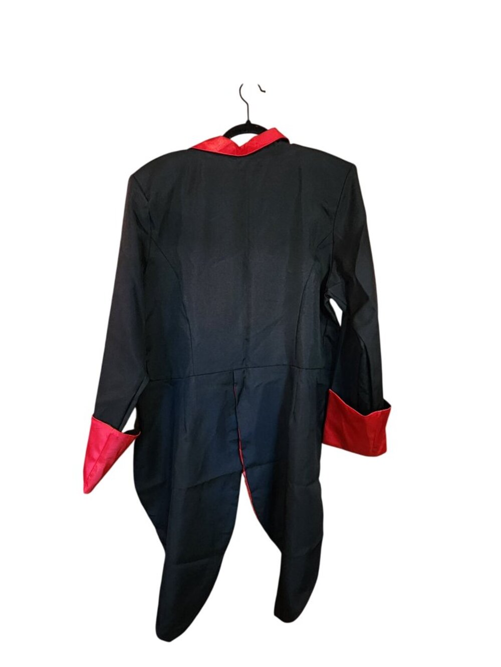 Halloween Coat with Tails Black & Red Mens See Measurements - Picture 2 of 3